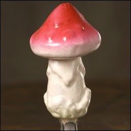 Antique Christmas ornament MUSHROOM