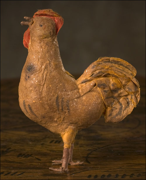 Antique Christmas ornament ROOSTER