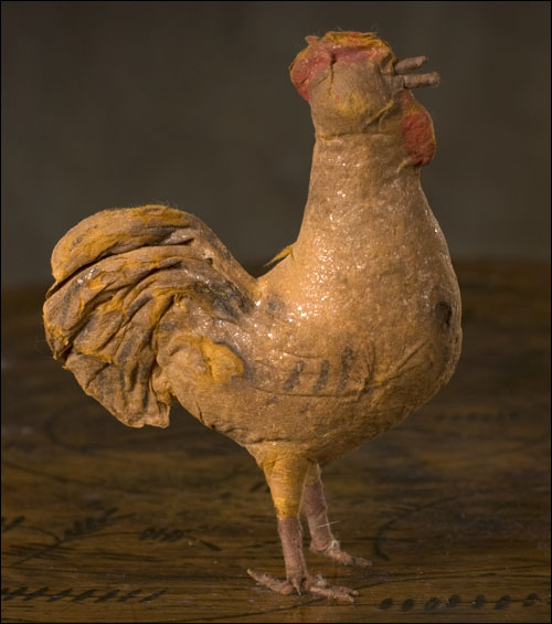 Antique Christmas ornament ROOSTER