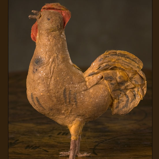Antique Christmas ornament ROOSTER