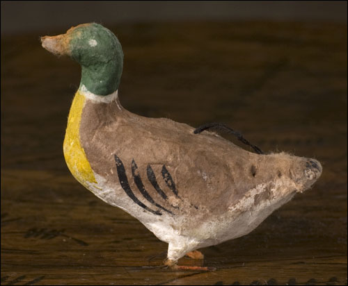 Antique Christmas ornament - cotton DUCK