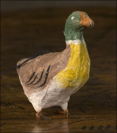 Antique Christmas ornament - cotton DUCK