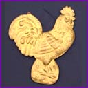 Old Dresden Christmas ornament ROOSTER