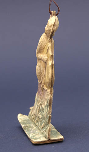 Old Dresden Christmas ornament MONEKY with CONTRABASS