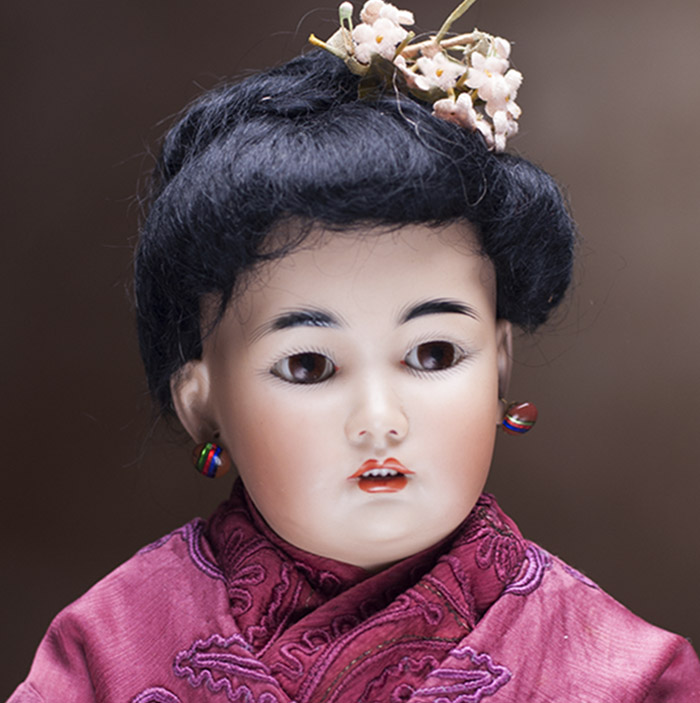 German Bisque Asian Child Doll,
