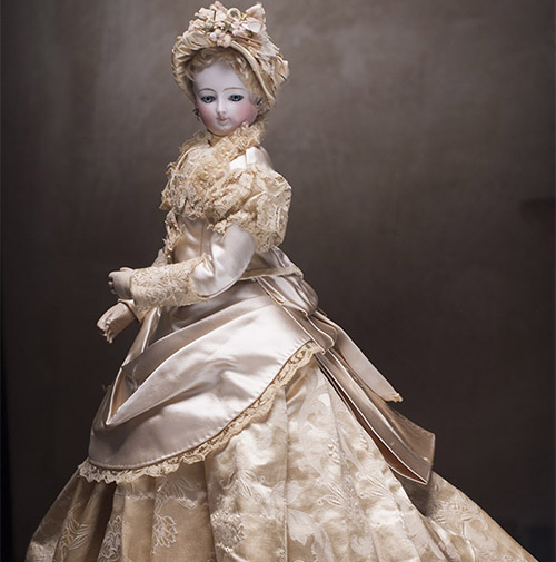 French Fashion gown and Bonnet
