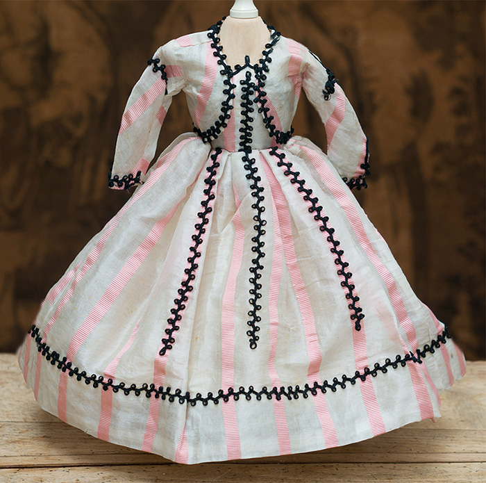 Antiue gown for French Fashion Doll