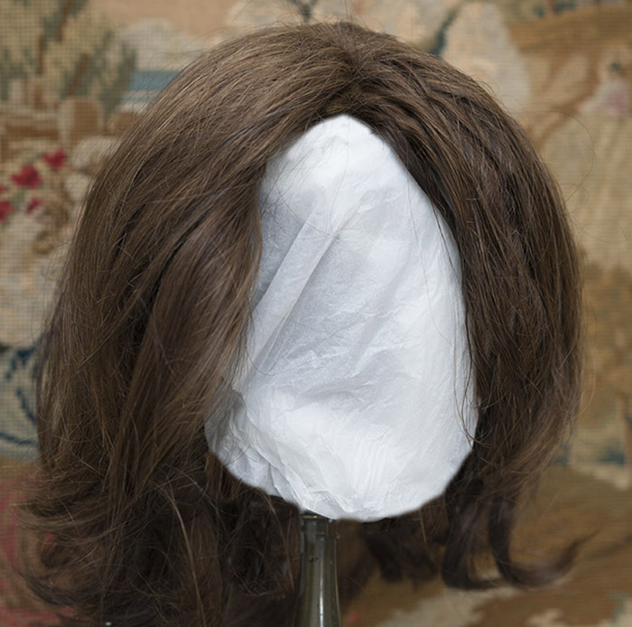 Antique Human Hair Wig for Large doll