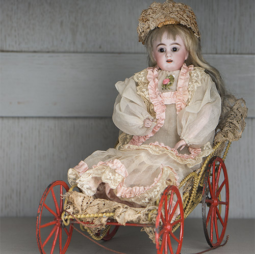 Mechanical Toy Doll with Carriage
