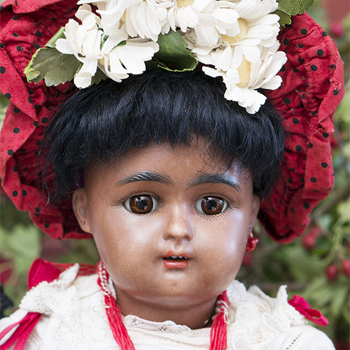 German Brown Bisque doll