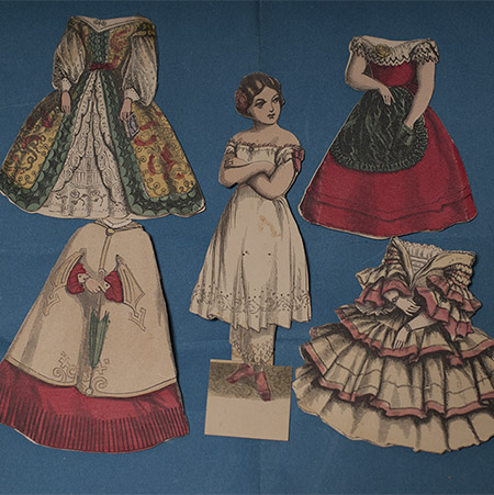 Rare French Paper Doll Set 