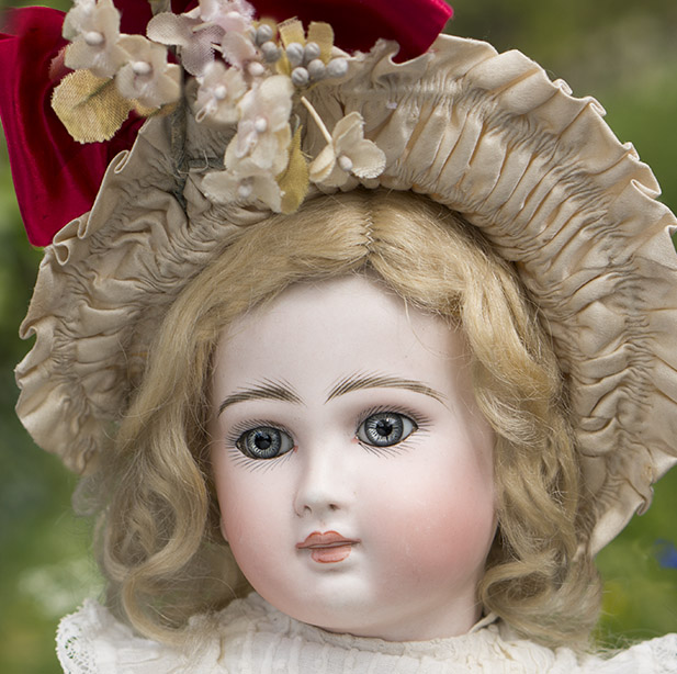 38 cm German Sonneberg Bisque Closed Mouth Doll