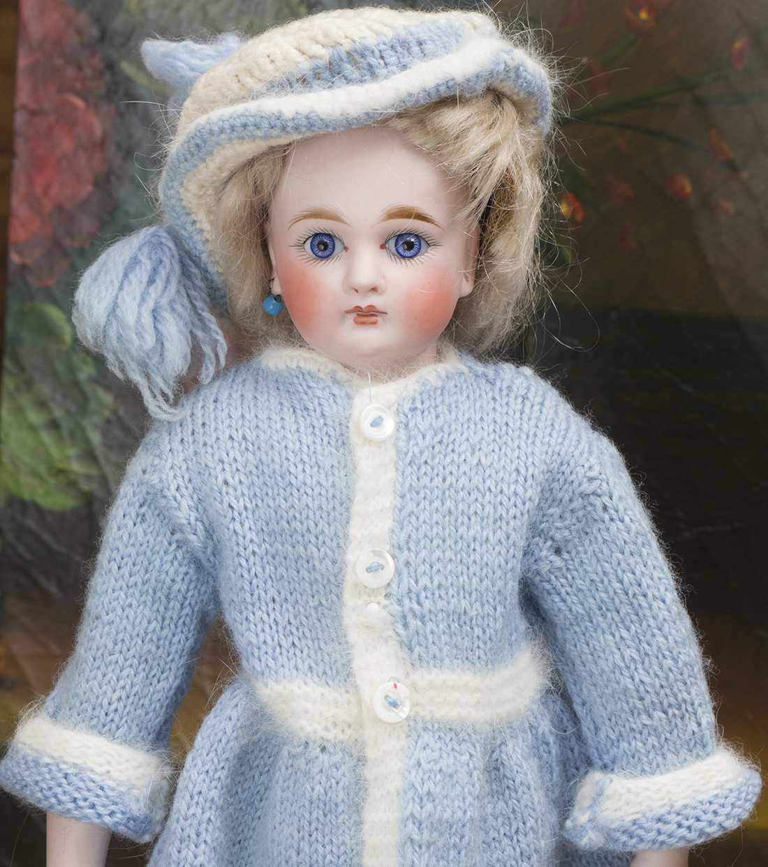Vintage coat and hat for doll