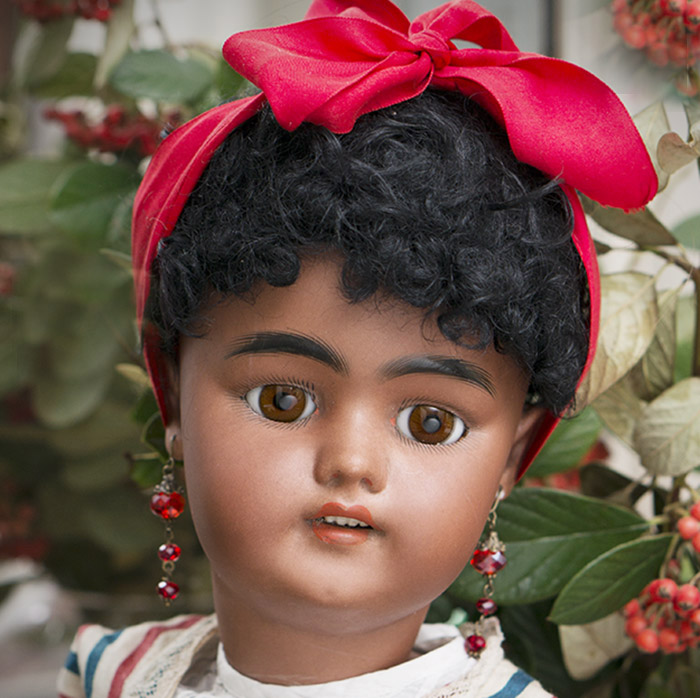 Antique German Mulatto doll 1078