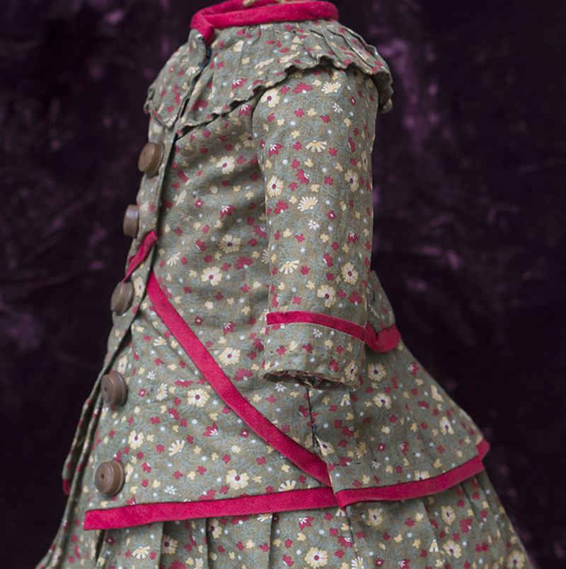 Antique Cotton Dress for doll