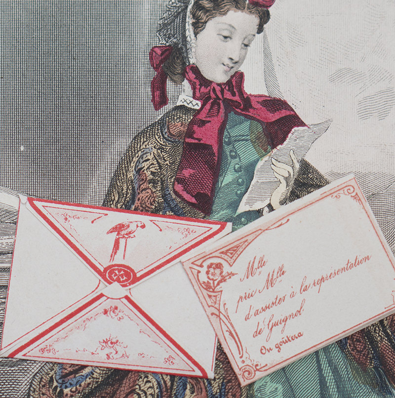 Antique fashion doll letters