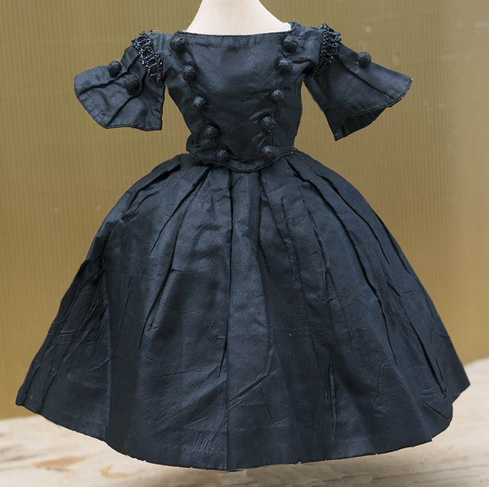 Antique Original Black Taffeta dress