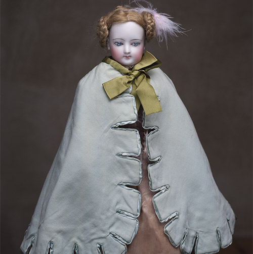 Antique Aqua Cape for Fashion doll