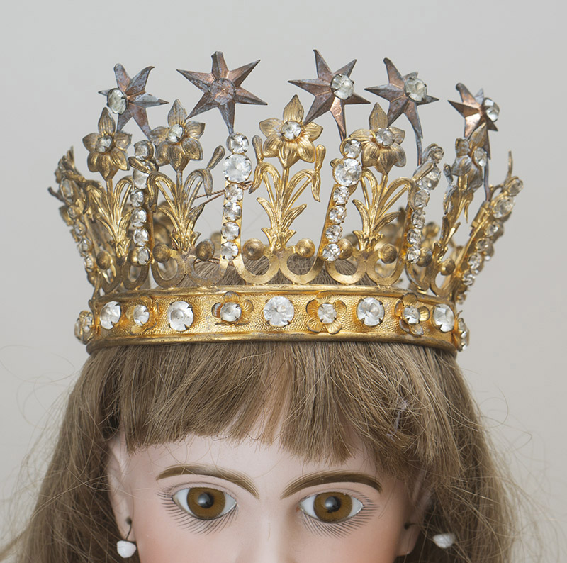 Antique Jeweled Crown for  doll