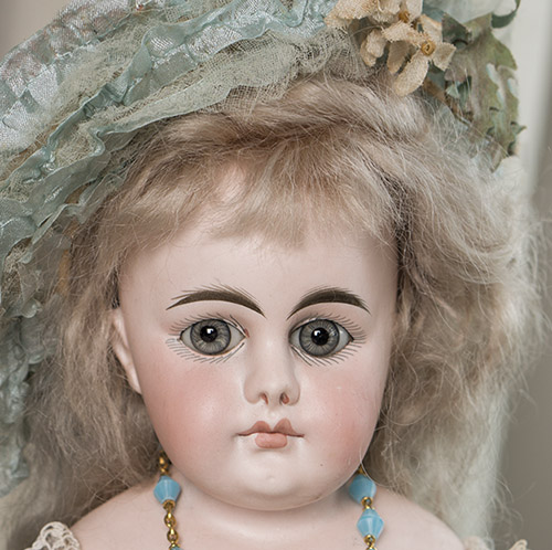  Antique German Bisque Doll,Closed Mouth