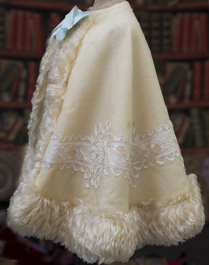 cream chiffon cape