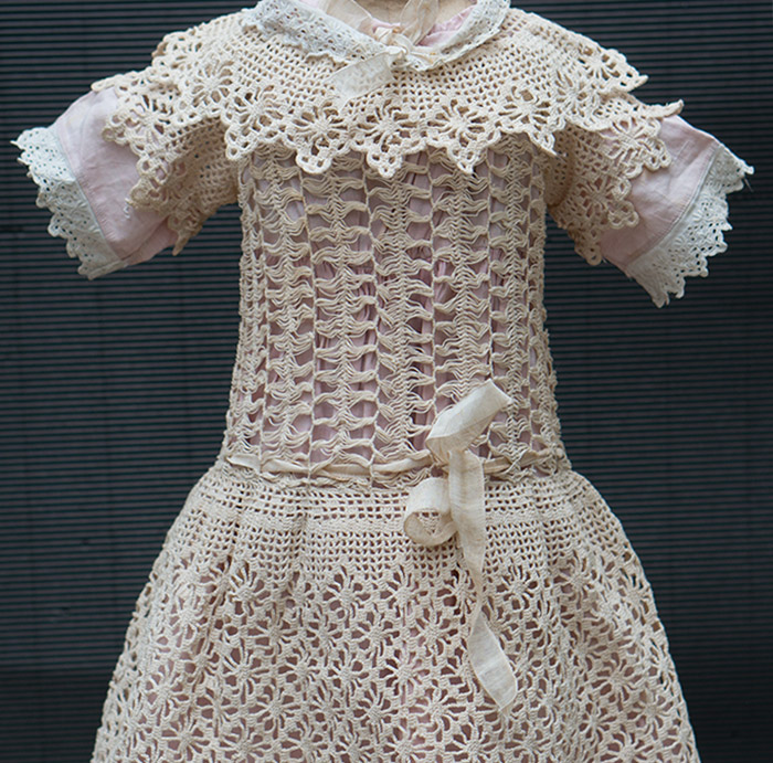 Antique Original Dress for doll 25-26