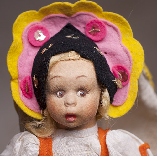 Mascotte Lenci doll Russian costume