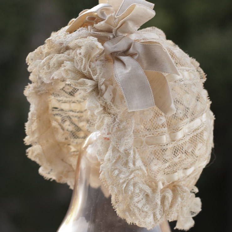 Antique French Lace Bonnet