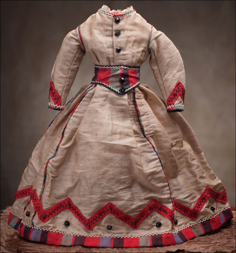 Antique French Fashion Dress