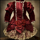 Maroon antique dress