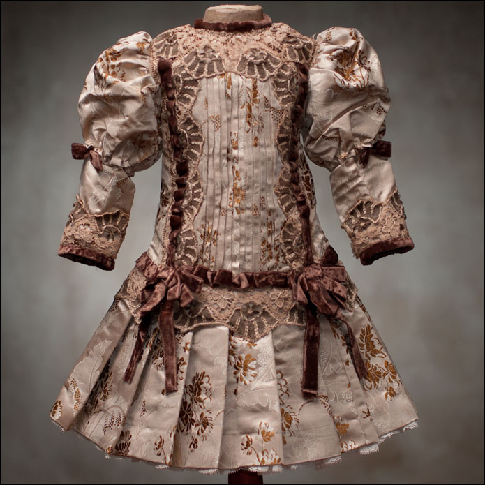 Antique Silk Brocade Dress