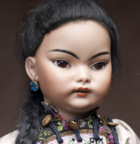 RARE ASIAN BISQUE GERMAN DOLL