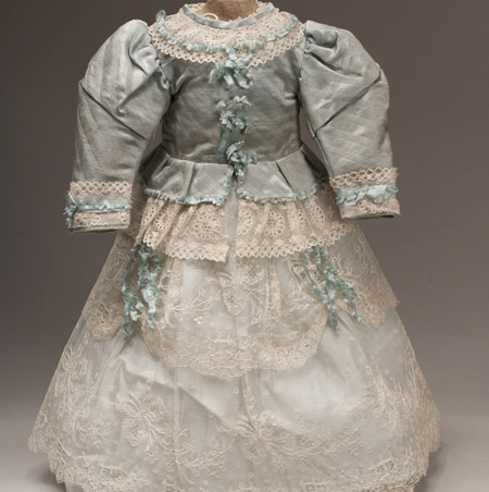 Aqua Silk Doll Dress