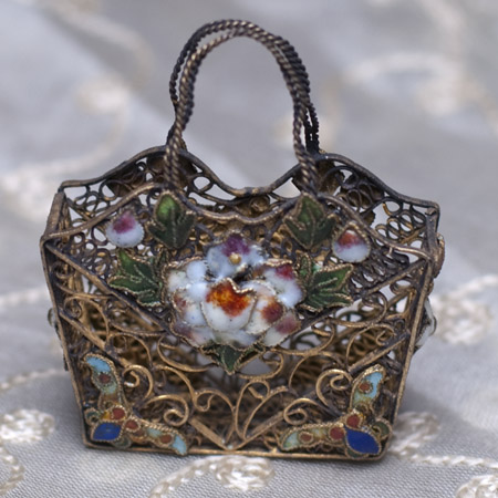 Cloisonne Enamel doll bag