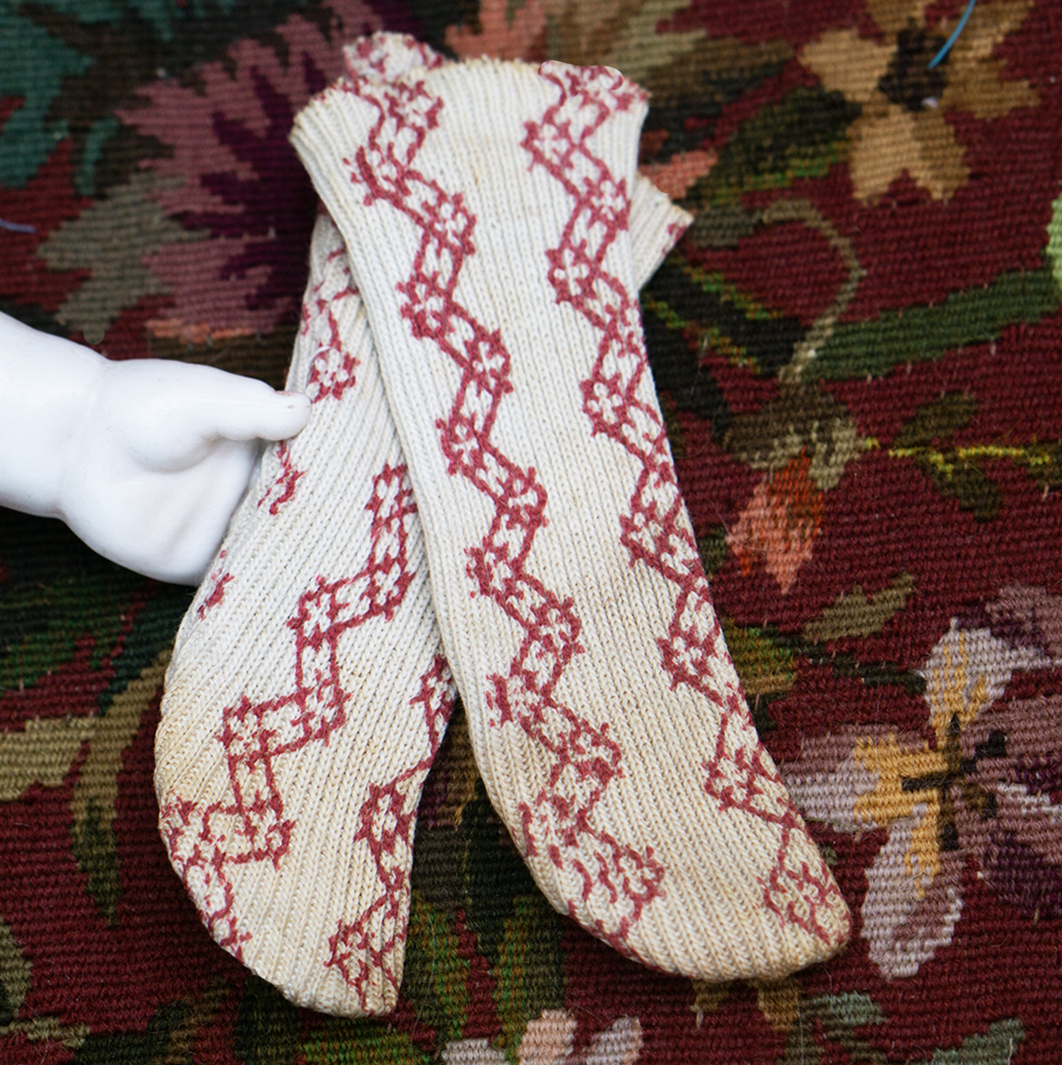 Antique doll socks