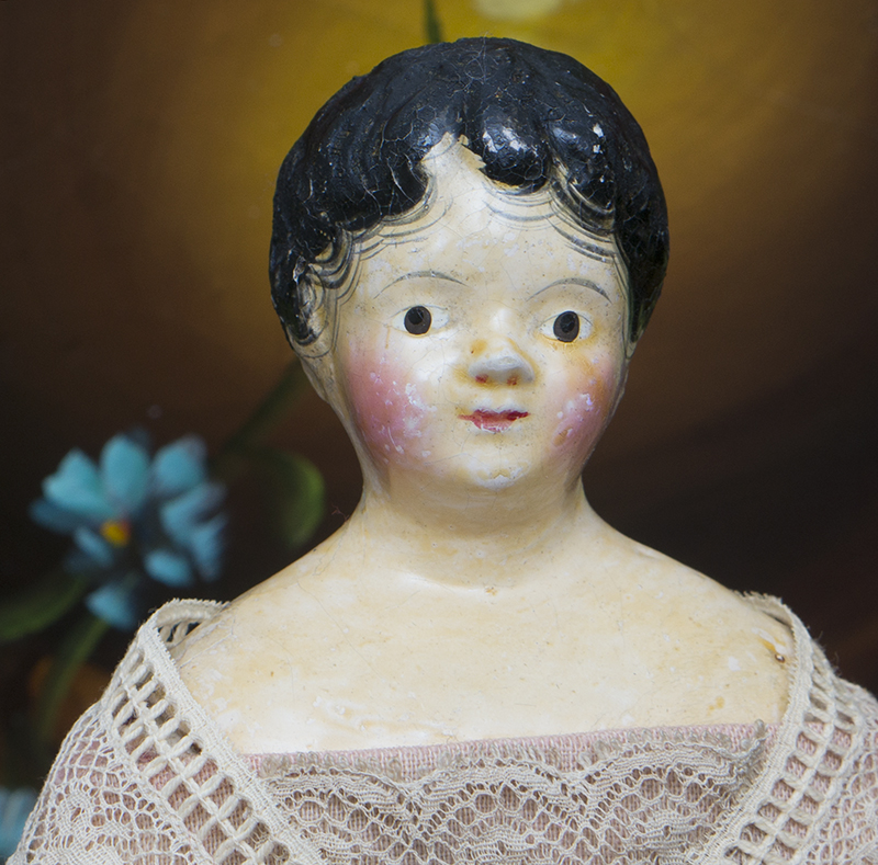 Papier mache german doll