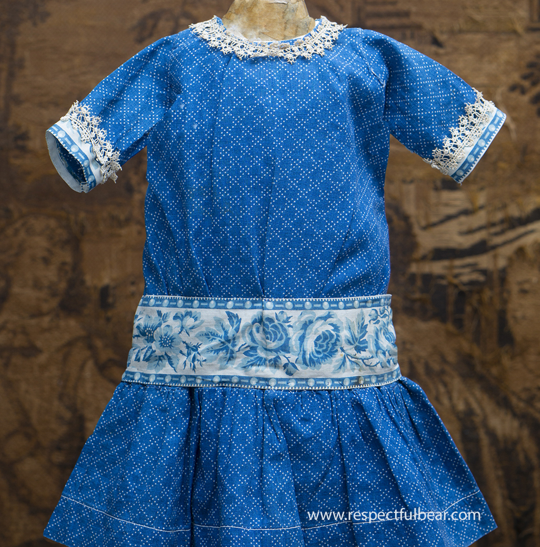 Antique doll Pinafore dress