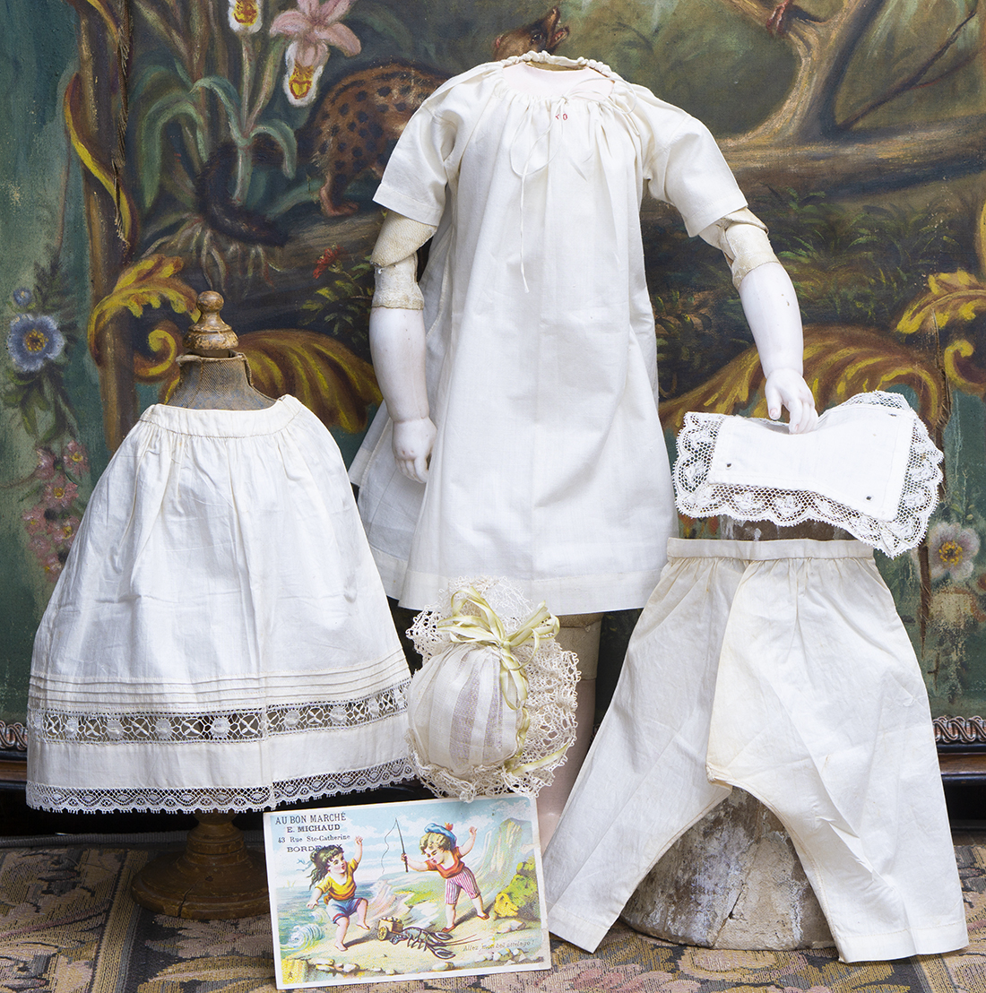 Antique fashion doll underwear set