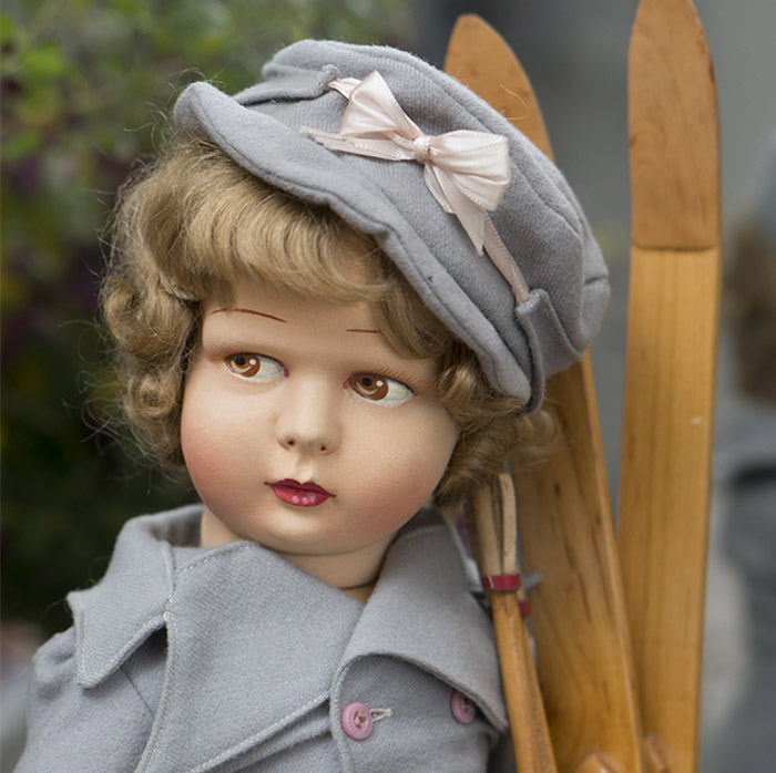 Antique French Felt Raynal doll