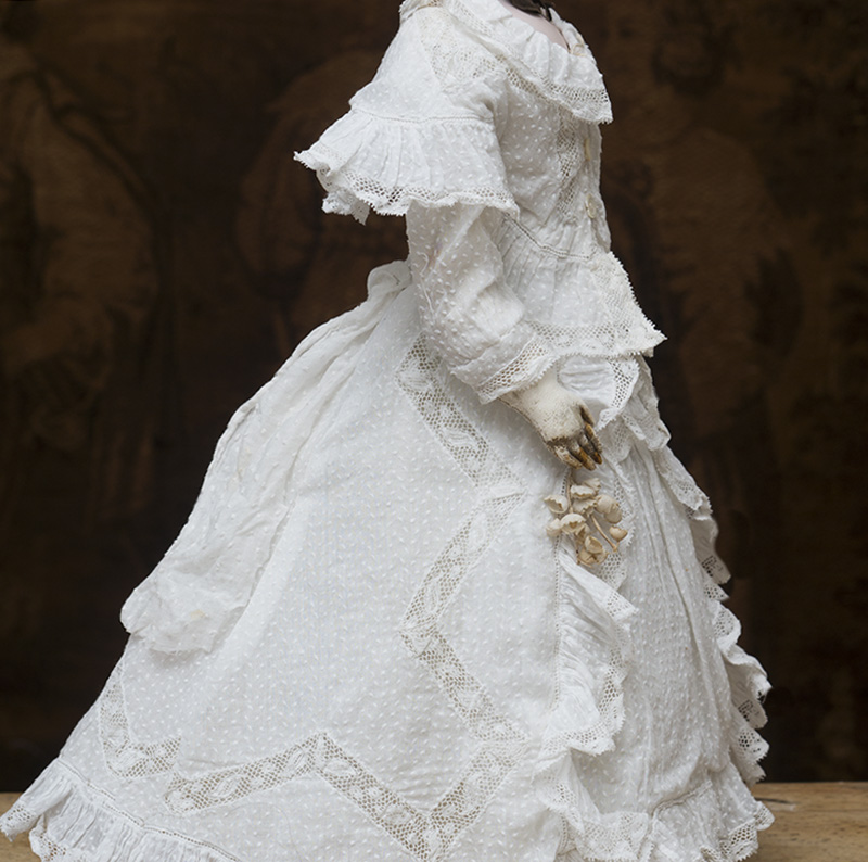 Antique Original French Fashion doll dress