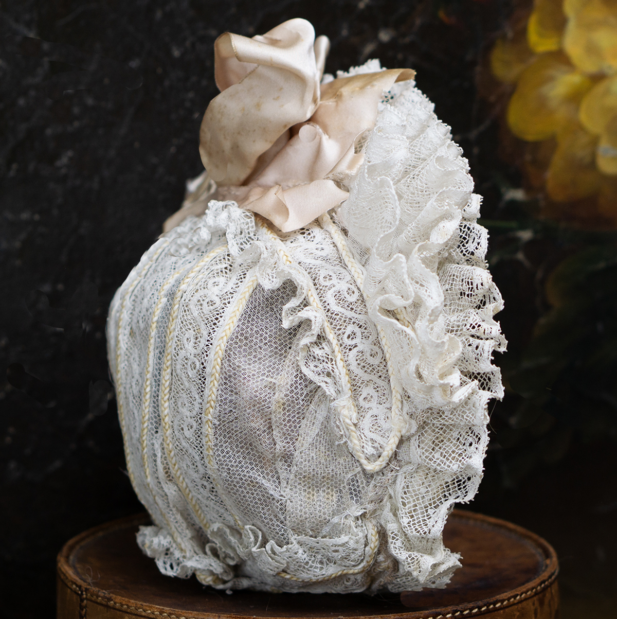 Antique doll bonnet