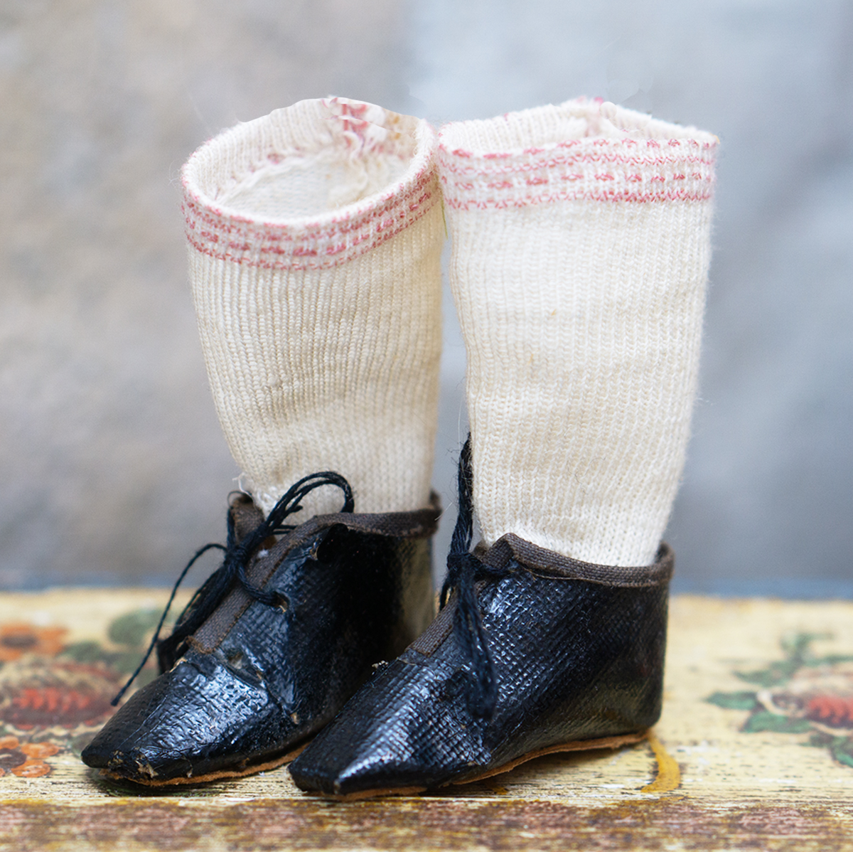 Antique shoes and socks