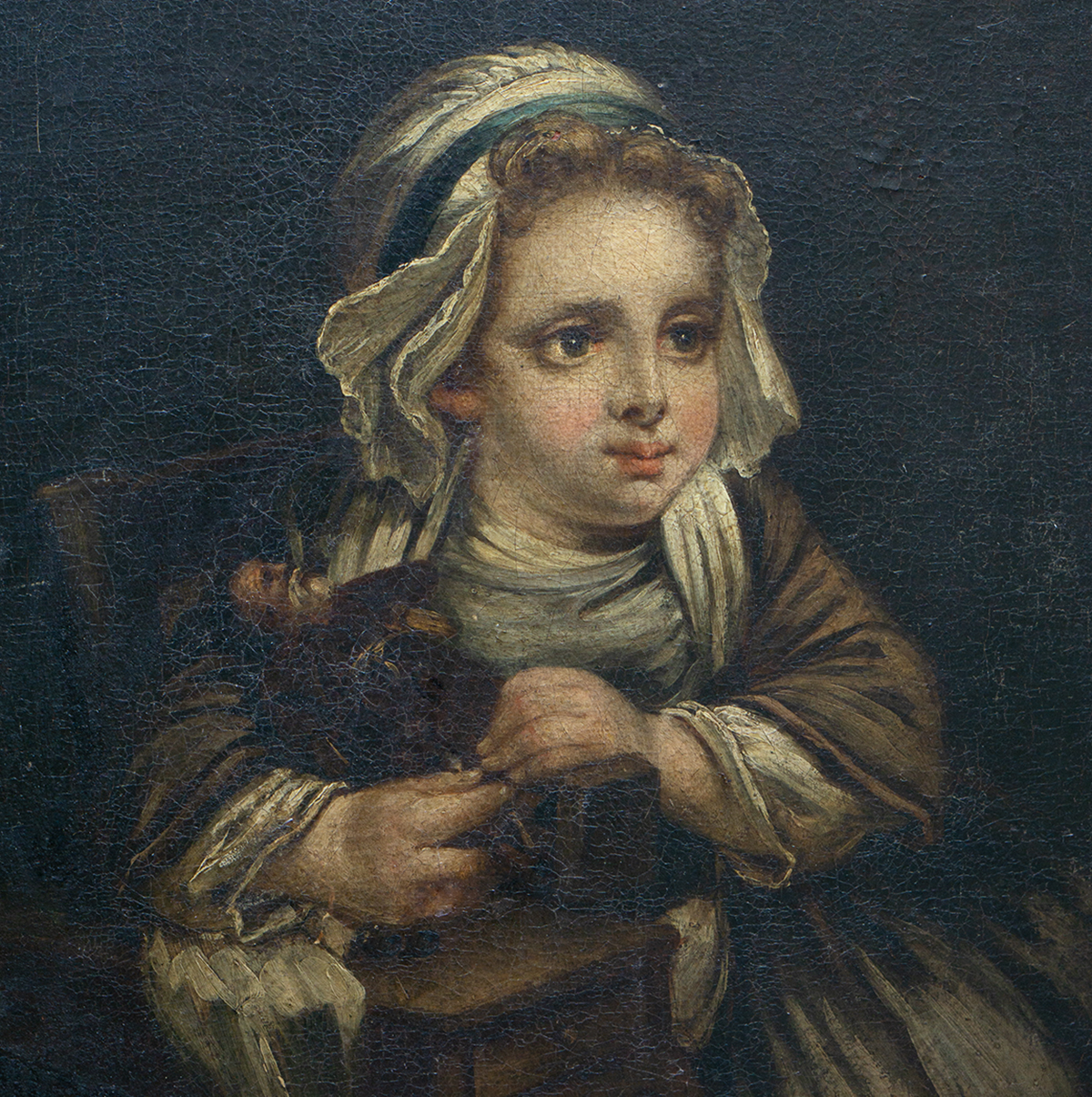 Antique French School Painting 