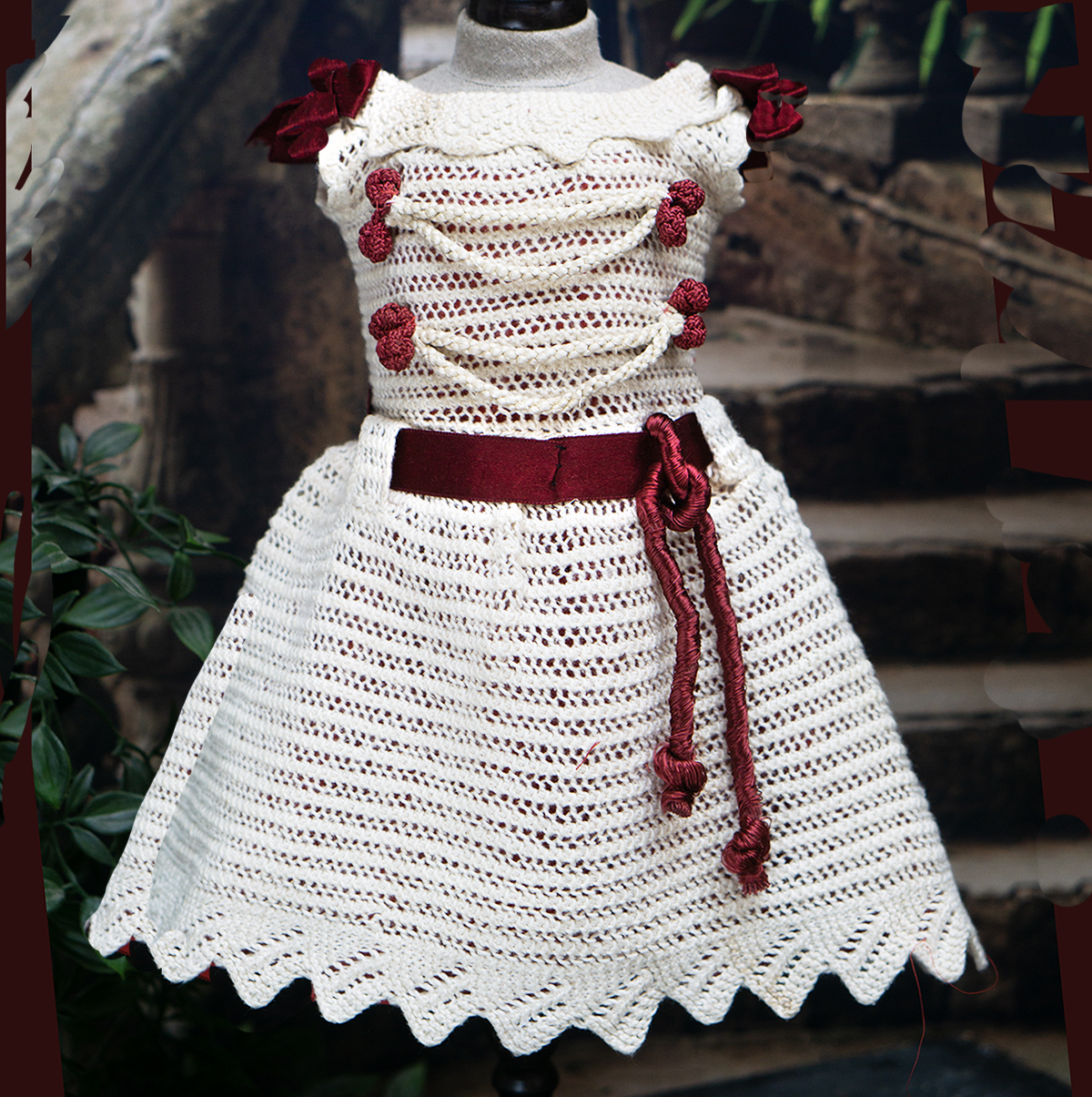 Antique doll dress