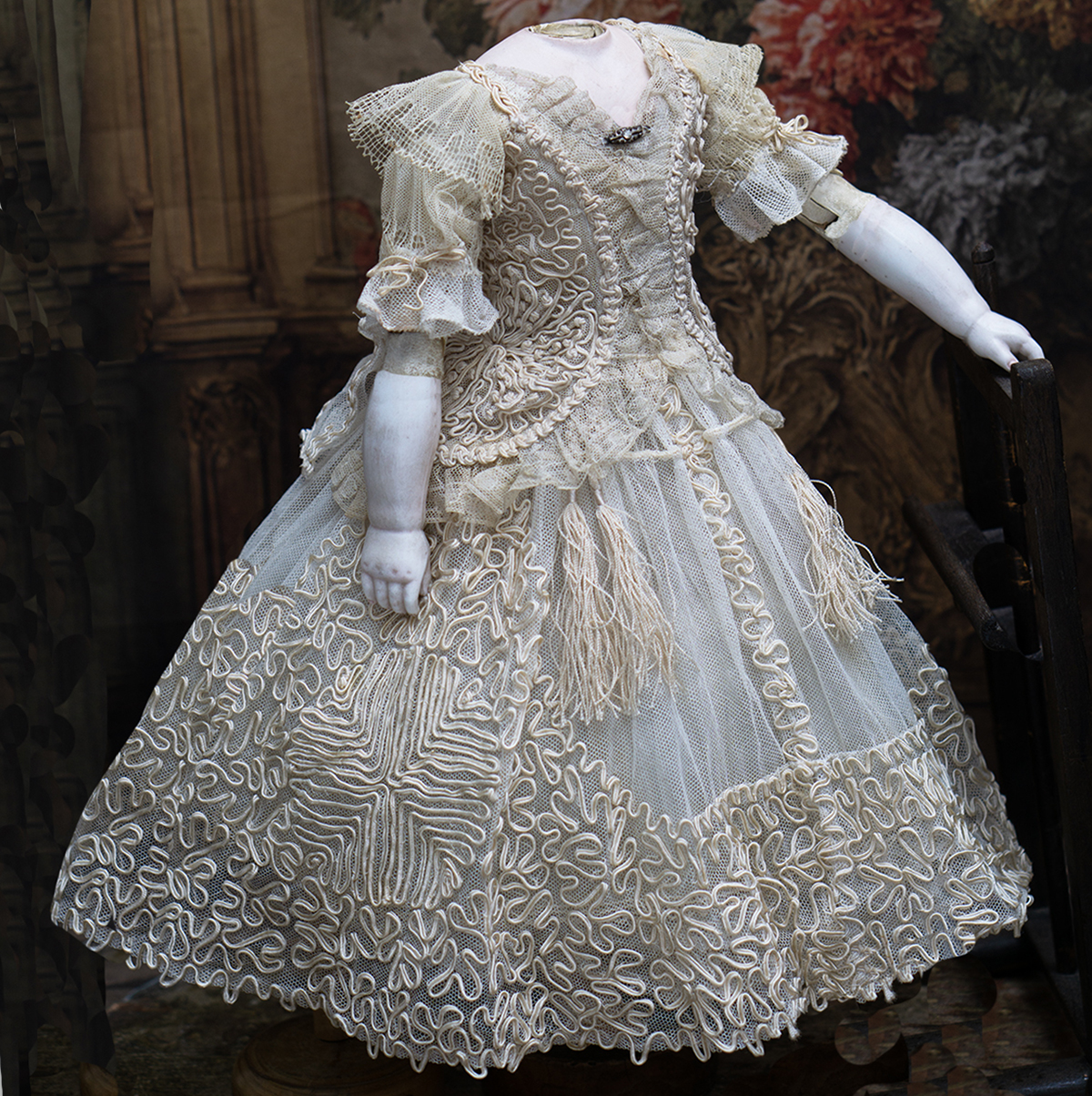 Antique doll gown