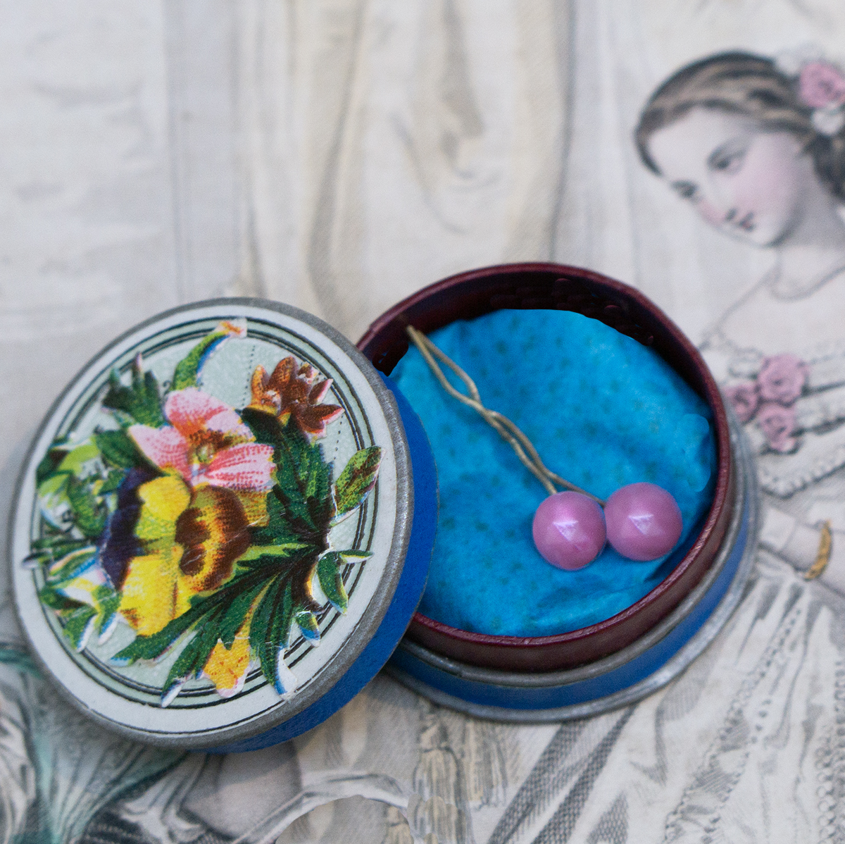 Antique Jumeau bebe earrings