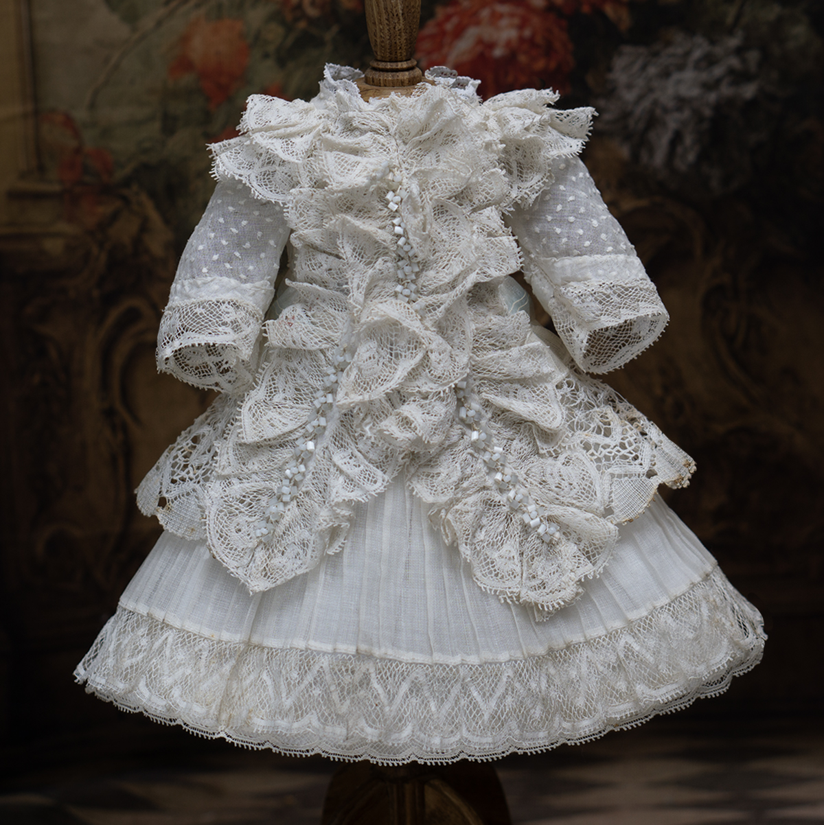 Antique dress for doll 14-15