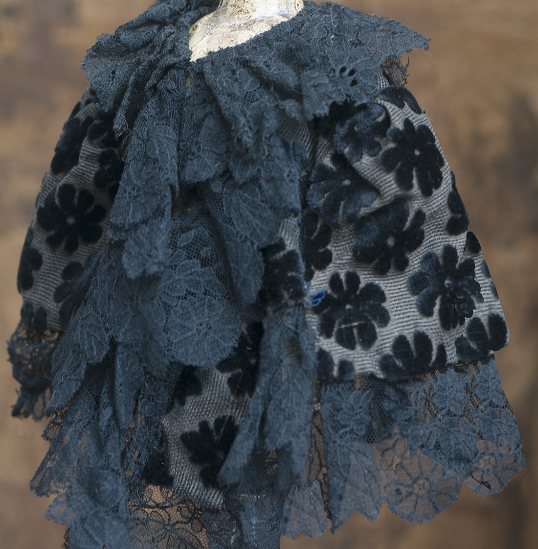 Antique doll cape