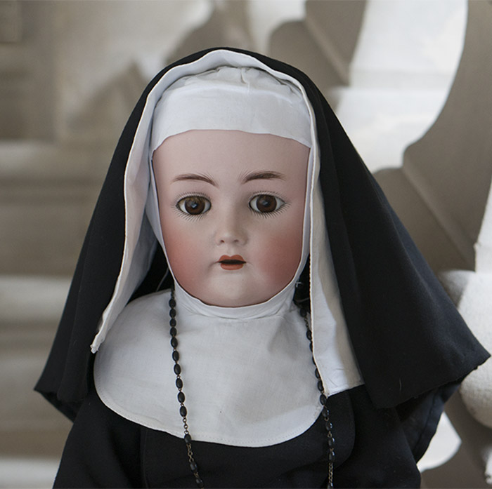 S&H, K&R Nun German Doll