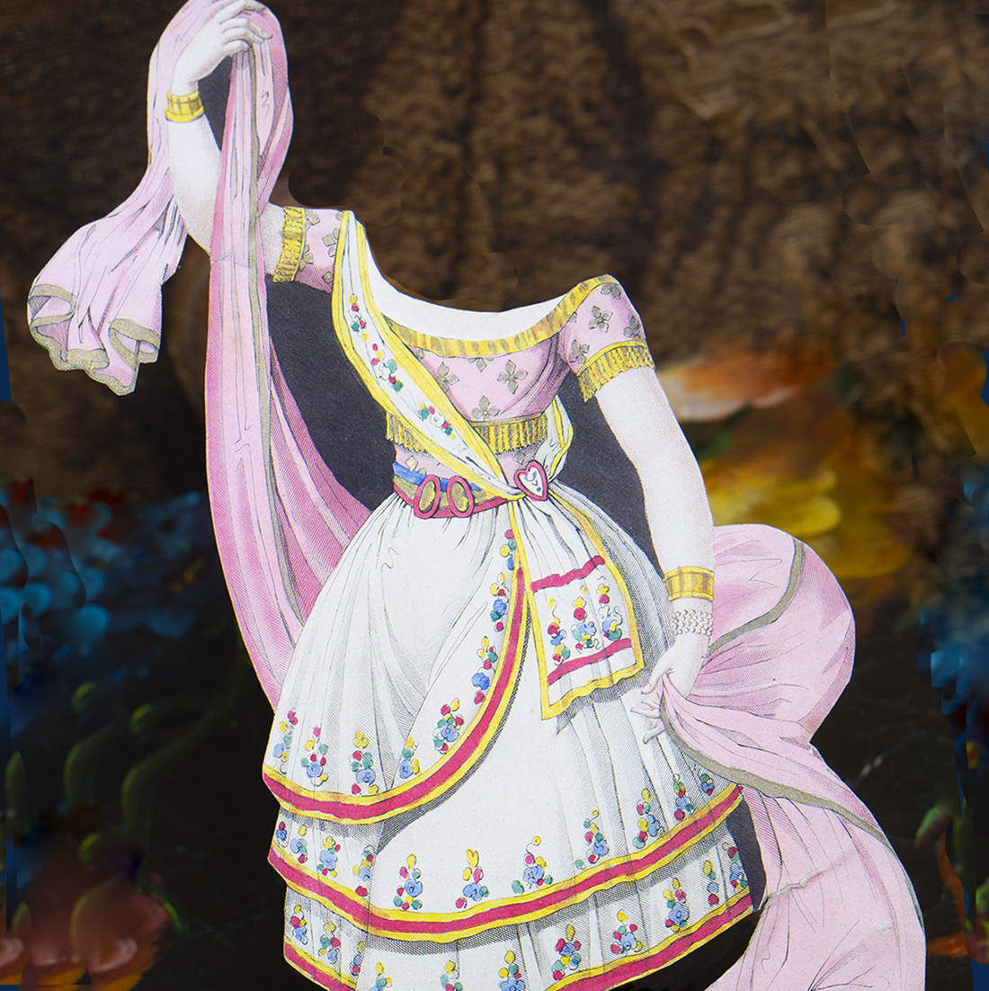 Rare Paper dress from Tagilioni set